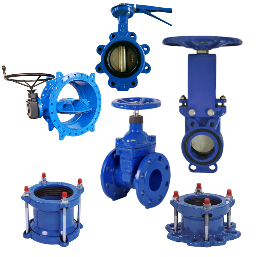Válvulas, accesorios y soluciones hidráulicas complementarias para redes de agua